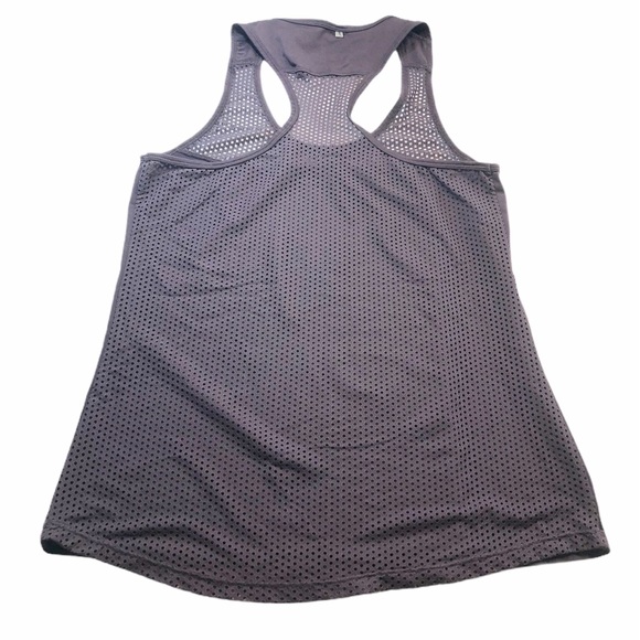 Athleta Perforated Purple Razorback Tank - Picture 5 of 5